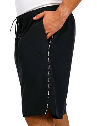 Thumbnail 3: Hurley Hurley Mens Exist Logo Tape Sport Shorts 