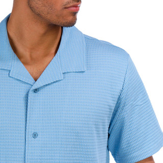 Thumbnail 2: Ocean Current Ocean Current Mens Short Sleeve Vessel Button Down Shirt 