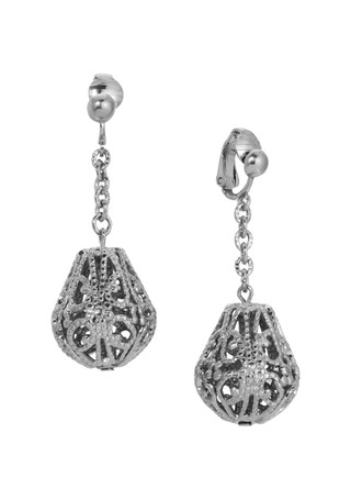 Thumbnail 1: 1928 Jewelry 1928 Jewelry Filigree Drop Clip On Earrings 