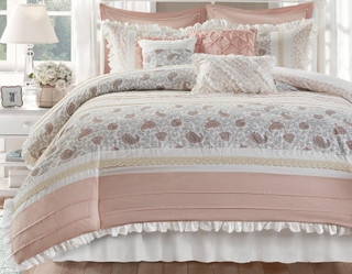 Thumbnail 5: Madison Park Madison Park Dawn 9 pc Comforter Set 