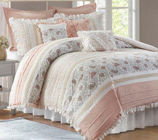 Thumbnail 3: Madison Park Madison Park Dawn 9 pc Comforter Set 