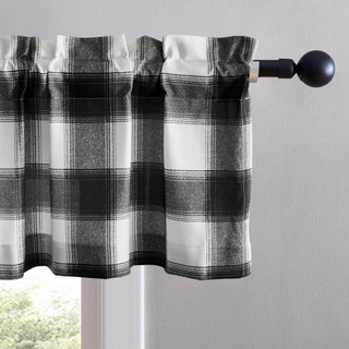Thumbnail 6: Eddie Bauer Eddie Bauer Canyon Plaid Pole Top Valance  86x15 