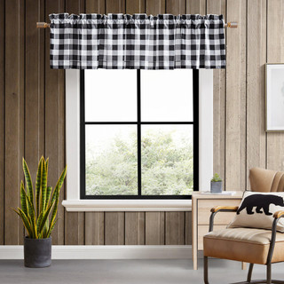 Thumbnail 2: Eddie Bauer Eddie Bauer Mountain Plaid Pole Top Valance 86x15 