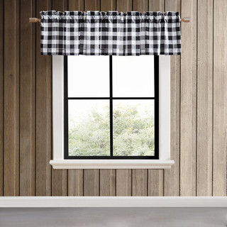 Thumbnail 1: Eddie Bauer Eddie Bauer Mountain Plaid Pole Top Valance 86x15 
