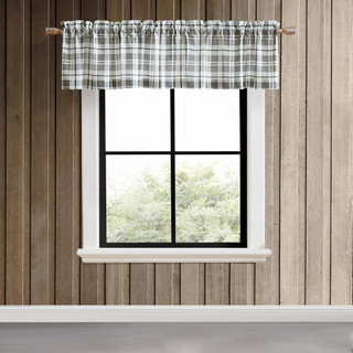 Thumbnail 1: Eddie Bauer Eddie Bauer Fall Creek Plaid Pole Top Valance 86x15 