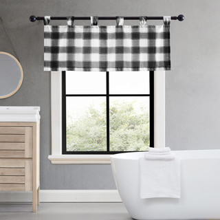 Thumbnail 3: Eddie Bauer Eddie Bauer Canyon Plaid Tab Top Valance 50x20 