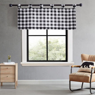 Thumbnail 2: Eddie Bauer Eddie Bauer Mountain Plaid Tab Top Valance 50x20 