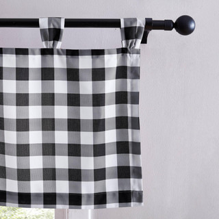 Thumbnail 6: Eddie Bauer Eddie Bauer Mountain Plaid Tab Top Valance 50x20 