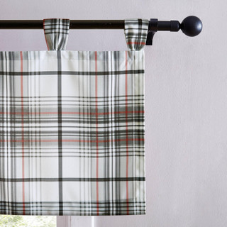 Thumbnail 6: Eddie Bauer Eddie Bauer Alder Plaid Tab Top Valance 86x15 