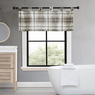 Thumbnail 3: Eddie Bauer Eddie Bauer Alder Plaid Tab Top Valance 86x15 