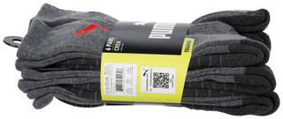 Thumbnail 3: Puma Puma Mens 6-Pr. 1/2 Terry Crew Ultimate Training Socks 