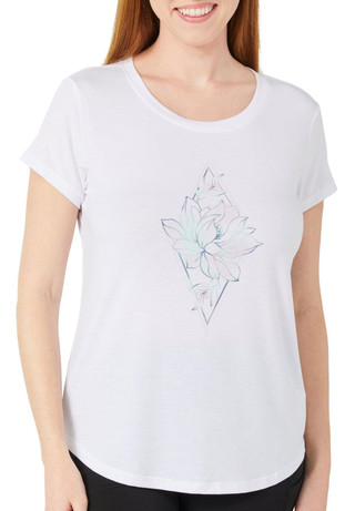 Thumbnail 1: GAIAM Gaiam Womens Active Mindful Flower Diamond Tee 