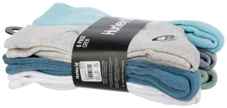Thumbnail 3: Hurley Hurley Mens 6-Pr. 1/2 Terry Crew Socks-Multi 