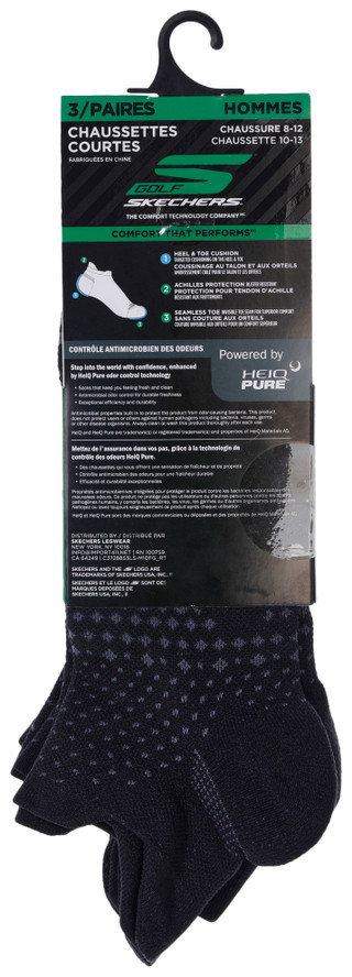 Thumbnail 2: Skechers Golf Sketchers Golf Mens 3 Pk Low-Cut Socks 