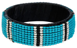 Thumbnail 1: INK + ALLOY Ink + Alloy Stacy Striped Beaded Bangle Bracelet 