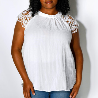 Thumbnail 4: LIV LOS ANGELES Liv Los Angeles Plus Embroidered Raglan Sleeve Top 