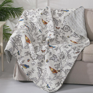 Thumbnail 1: Levtex Home Mockingbird Reversible Quilted Throw 