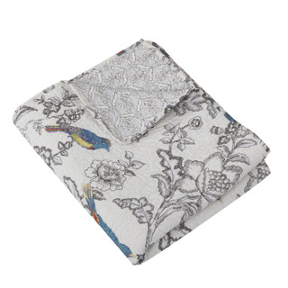 Thumbnail 2: Levtex Home Mockingbird Reversible Quilted Throw 