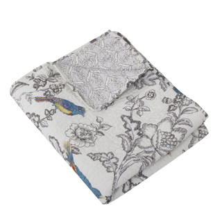 Thumbnail 2: Levtex Home Mockingbird Reversible Quilted Throw 