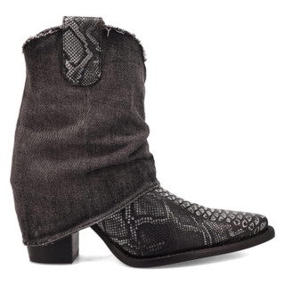 Thumbnail 2: Dingo Dingo Womens Denim Dream Leather Bootie 