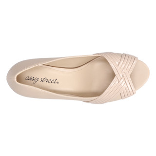 Thumbnail 7: Easy Street Easy Street Womens Lavish Platform Peep Toe Pumps 