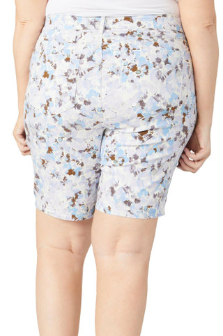 Thumbnail 2: NYDJ NYDJ Plus Brielle Bouquet Bermuda Shorts 