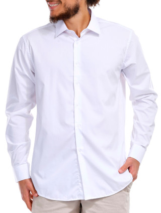 Thumbnail 3: Lucky Brand Lucky Brand Men's Solid Long Sleeve Dress Shirt 