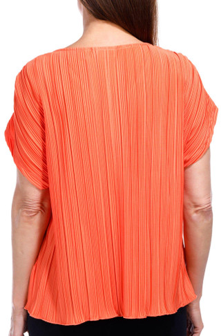 Thumbnail 3: Rafaella Rafaella Petite Short Sleeve Plisse Top 