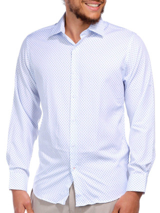 Thumbnail 1: Nautica Nautica Mens Anchor Print Button Down Long Sleeve Shirt 