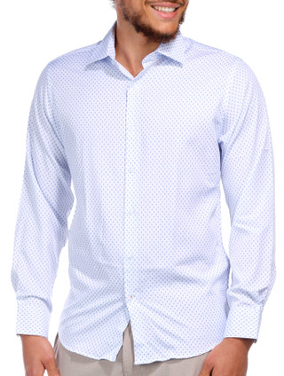 Thumbnail 1: Nautica Nautica Mens Anchor Print Button Down Long Sleeve Shirt 