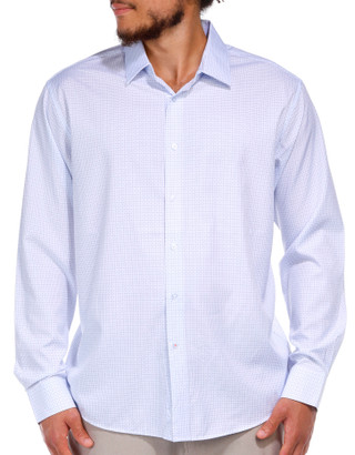 Thumbnail 3: Nautica Nautica Mens Long Sleeve Mini Dot Print Buttoned Shirt 