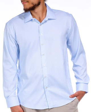 Thumbnail 3: Nautica Nautica Men's Solid Long Sleeve Buttoned Shirt 