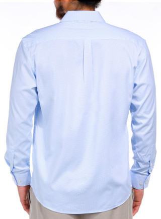 Thumbnail 2: Nautica Nautica Men's Solid Long Sleeve Buttoned Shirt 