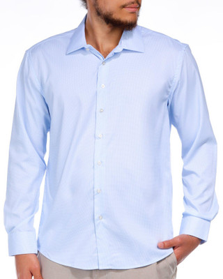 Thumbnail 1: Nautica Nautica Men's Solid Long Sleeve Buttoned Shirt 