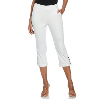 Thumbnail 1: Rafaella Rafaella Womens Rivet Detail Capris 