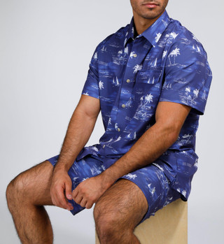 Thumbnail 7: REEL LEGENDS Reel Legends Mens Tropical Printed Swim Button Up Top 