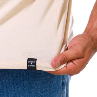 Thumbnail 2: Lucky Brand Lucky Brand Mens Short Sleeve Notch Neck Henley Shirt 