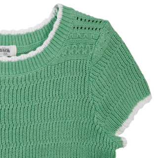 Thumbnail 2: Speechless Speechless Big Girls Short Sleeve Crochet Sweater Top 