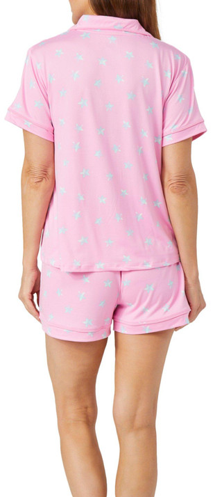 Thumbnail 2: Derek Heart Derek Heart Womens 2 Pc Poster Paint Pajama Shorts Set 