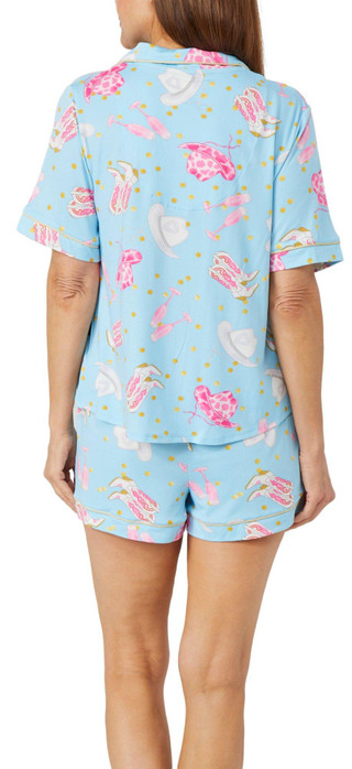 Thumbnail 2: ROOM SERVICE Room Service Womens 2 Pc Pajama Shorts Set 