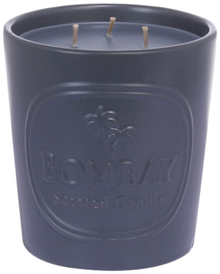 Thumbnail 1: Bombay Bombay 48 oz Embossed Jar Black Vanilla & Oud Candle 