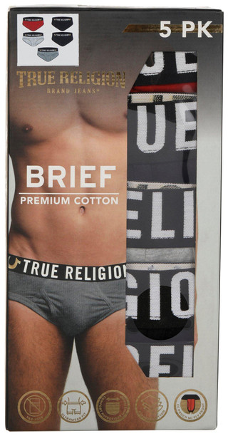 Thumbnail 1: True Religion True Religion Mens 5 Pk Cotton Briefs 