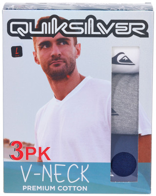 Thumbnail 1: Quiksilver Mens 3-PK V-Neck Short Sleeve Undershirt 