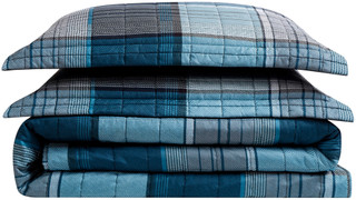 Thumbnail 4: Truly Soft Truly Soft Trey Plaid Quilt Set 