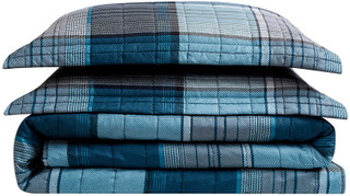 Thumbnail 6: Truly Soft Truly Soft Trey Plaid Quilt Set 