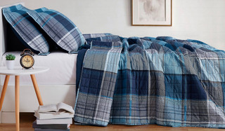 Thumbnail 12: Truly Soft Truly Soft Trey Plaid Quilt Set 