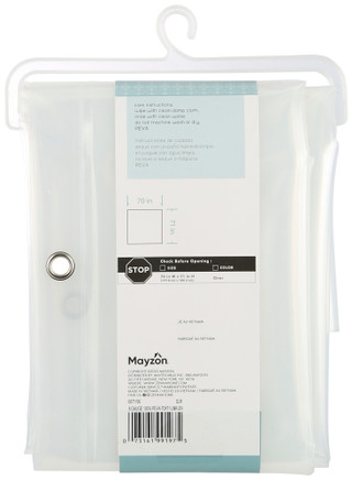 Thumbnail 2: Zenna Home Zenna Home Clear Heavyweight PEVA Shower Liner 