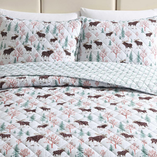 Thumbnail 21: Eddie Bauer Eddie Bauer Mountain Moose Quilt & Sham Set 