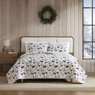 Thumbnail 3: Eddie Bauer Eddie Bauer Mountain Moose Quilt & Sham Set 