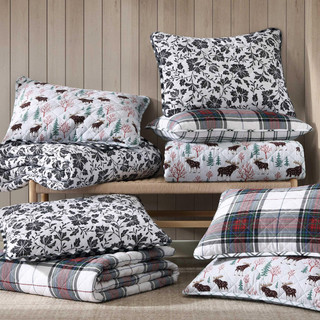 Thumbnail 6: Eddie Bauer Eddie Bauer Mountain Moose Quilt & Sham Set 